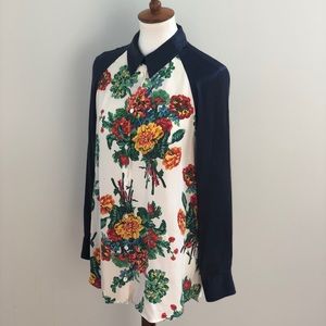 equipment femme • 100% silk floral blouse